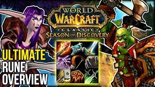 ULTIMATE Season of Discovery Class Overview  ALL New RUNES  Pre-Release  Classic WoW