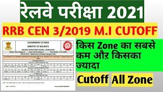 RAILWAY MINISTERIAL ISOLATED CBT-1 EXAM CUTOFF  RRB M.I CATAGORY RESULT & CUTOFF