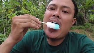 Makan Eskrim di Kebun