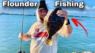 Bank Fishing Popular GALVESTON SPOTS for KEEPER FLOUNDER Catch Clean Cook