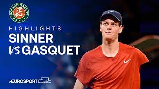 Richard Gasquet vs Jannik Sinner  Round 2  French Open 2024 Highlights 