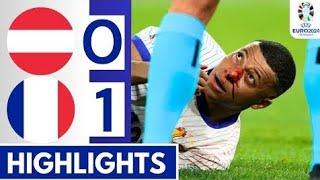 Austria vs France 0-1 Extended HIGHLIGHTS Mbappe Nose Injury I UEFA EURO 2024