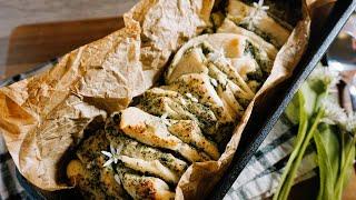 Bärlauch Faltenbrot selber machen - Rezept - Natürlich Lecker