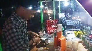 Dumai riau Indonesia street food bandrek mas Ahmad yg enak untuk menghanggat kan badan