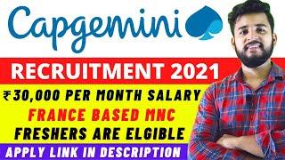 Capgemini Off Campus Drive For Freshers 2021  Capgemini Recruitment Process 2021  JOBS FOR MBA