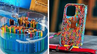 Colorful Crafts From Pencils And Epoxy Resin