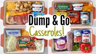 DUMP & GO CASSEROLES  5 Quick & EASY Casserole Dinner Recipes  Tasty Cheap Meals  Julia Pacheco