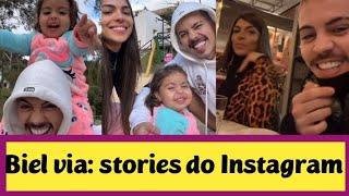 Biel via stories do Instagram