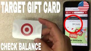   How To Check Target Gift Card Balance 