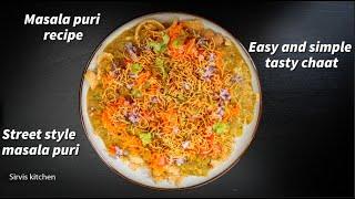 masalpuri masala puri chaat street style  bangalore karnataka Street Special   ಮಸಾಲಪುರಿ