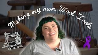 I tried Woodworking to make my own Wool Spinning Tools  PANCARE FUNDRAISER P1