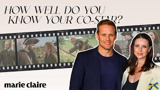 Outlander Stars Caitriona Balfe & Sam Heughan Put Their Friendship to the Test   Marie Claire