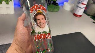 Spoontiques Glitter Filled Acrylic Tumbler 20 oz Smiling is My Favorite