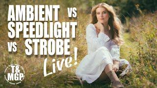 Outdoor Lighting Showdown Ambient Speedlight & Strobes  LIVE with Gavin Hoey