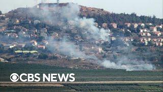 Hezbollah fires barrage of rockets at northern Israel