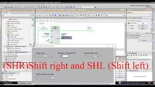 TIA Portal SHR shift right and SHL shift left register with an example