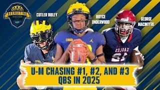 Michigan could get major assist recruiting #1 #2 and #3 QBs in 2025