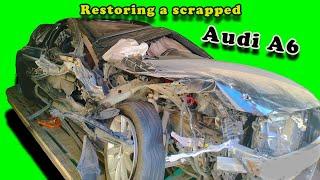 The master repaired the completely damaged Audi A6 and made a net profit of $10000. How about you?