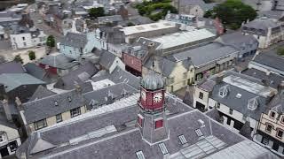 Stornoway Isle of Lewis Outer Hebrides By Drone. July 2021 Music by Peat & Diesel