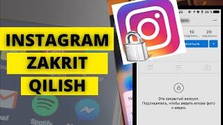 INSTAGRAM SIRLARI  INSTAGRAMNI ZAKRIT QILISH