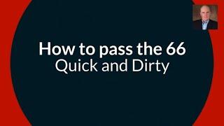 1 Hour Series 6566 Exam Prep Quick & Dirty Reviewincludes Series 65