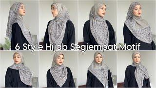 Tutorial Hijab Square Motif LebaranBukber