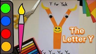 Craft the Letter Y Make a Yak  the letter Y craft  Fun Alphabet Activity for Kids