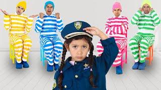 Maddie the Police Stop Silly Thieves in Time Out Jail