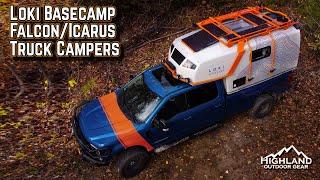 LOKI Basecamp Truck Campers. The Falcon & Icarus for 2021.