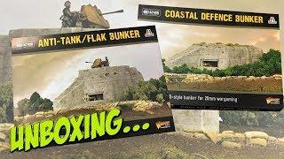 German Atlantic Wall Bunkers  Warlord Games  Unboxing