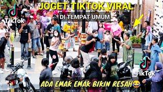 JOGET TIKTOK VIRAL DI TEMPAT UMUM ADA EMAK EMAK MERESAHKAN AUTO NGAKAK HAHA