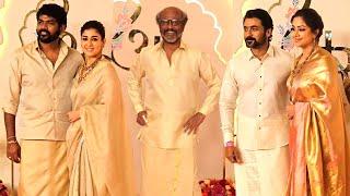 Rajinikanth Nayanthara Vignesh Shivan Suirya Jyothika At Ambani Son Wedding  Anant & Radhika