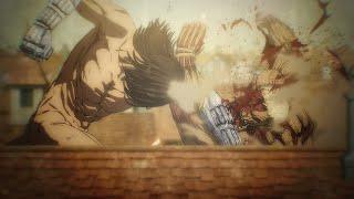 Eren & Zeke vs Reiner Porco and Pieck FULL FIGHT  Attack on Titan 2022