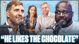 Shaq Tells Dirk A HILARIOUS Story About How He Met His Wife