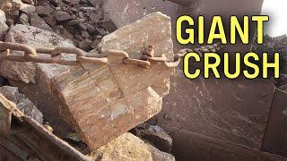 Super Giant powerful Stone crusher A Big Rock Crusher Machine in action powerful process #crusher