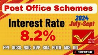 Post Office Scheme Interest Rates 2024 July - Sept