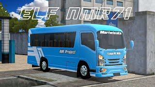 Share Mod Elf NMR71 Full Anim Terbaru  mod bussid terbaru 2020