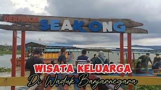 PENAMPAKAN WADUK DI BANJARNEGARA JAWA TENGAH JADI TEMPAT WISATA KELUARGA