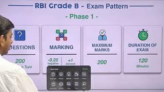 RBI Grade B Exam Pattern Phase 1 Subjects Questions & Marks By Sourabh sir