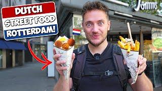 Dutch STREET FOOD Tour  First Time in Rotterdam Netherlands