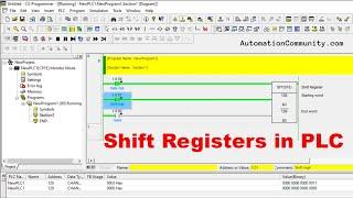 Shift Registers in PLC Programming - SFT Instruction - Omron Course