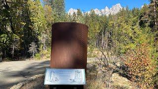 THE  M.A. BURNS LUMBER COMPANY RAILROAD BOILER AT CASTLE CRAGS STATE PARK