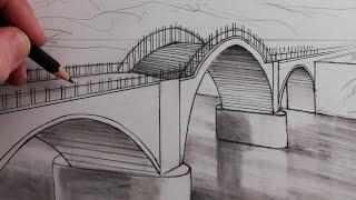 How to Draw a Bridge in Perspective Fast