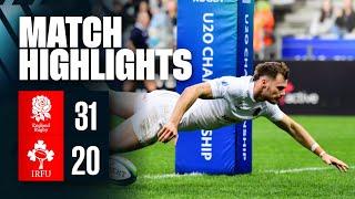 INTO THE FINAL  England U20 Men v Ireland  Match Highlights