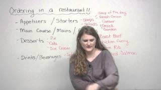 Speaking English - How to order in a restaurant