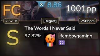 8.9⭐ femboygaming  Mage - The Words I Never Said Regret +NC 97.82% FC 1001pp - osu