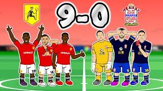 9-0 Man United vs Southampton All Goals Highlights 2021 Red Cards Martial Bruno Cavani Rashford