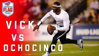 Flag Football Highlights Semifinals Game 2 Ochocinco takes on Michael Vick  NFL