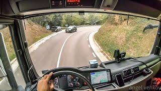 POV truck Driving MAN TGX 470 Sant Antony de Vilamajor  Cataluña  4K view