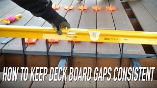 Quick Tip How To Keep Consistent Gaps On The End Of Deck Boards  Dr Decks